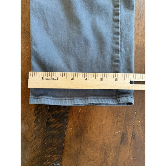 Peter Millar Pants Mens 36x32 Gray Straight Leg Stretch Denim 5 Pocket Casual - Picture 7 of 14